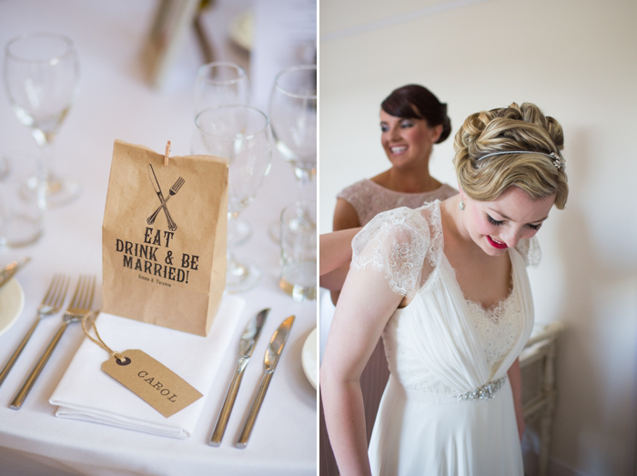 wedding favours, details and dress