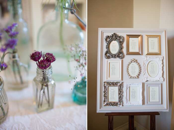 wedding details and table plan