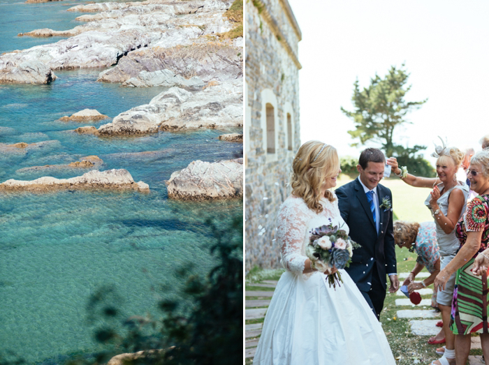 Polhawn Fort wedding with Cornwall wedding photographer Green Photographic