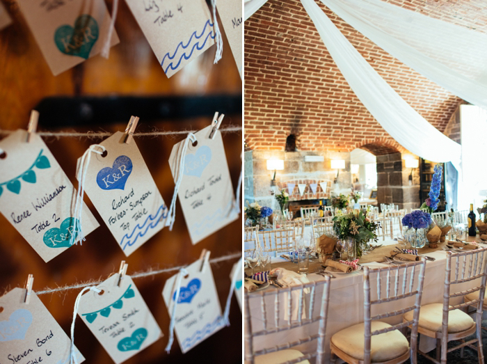 Peahen Designs wedding stationery and wedding styling at Polhawn Fort